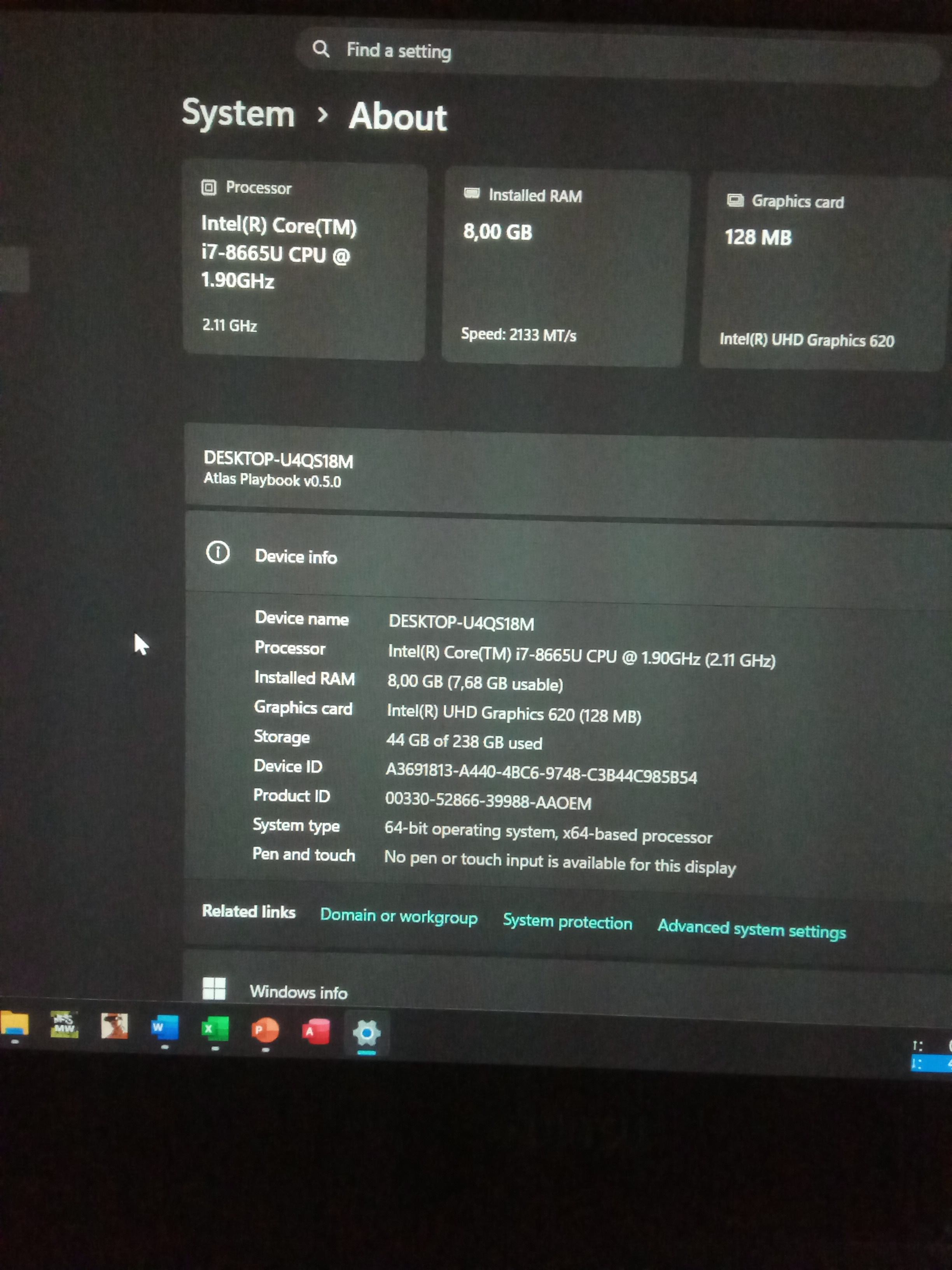Fujitsu Lifebook U939 tampak samping